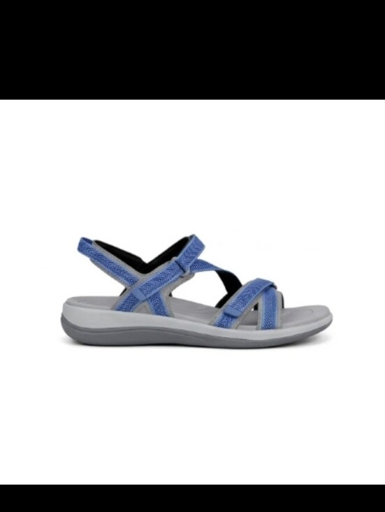 Orthofeet Shoes - Orthofeet Women Orthopedic Lake Blue Adjustable Water Friendly Sandal